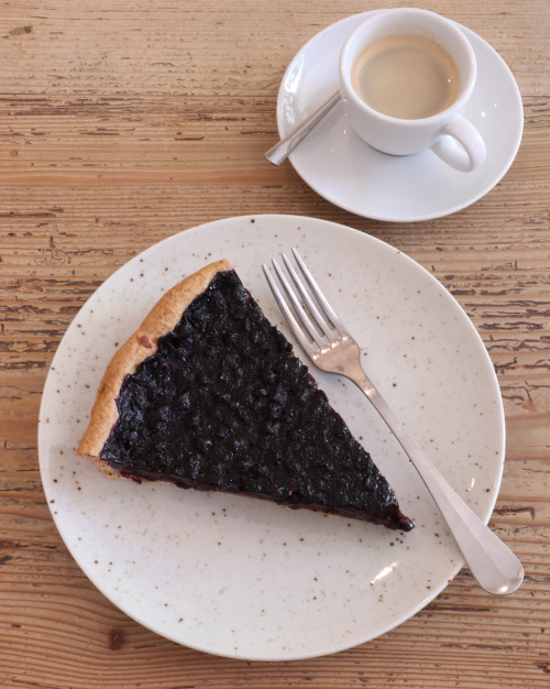 Tarte aux myrtilles (part)