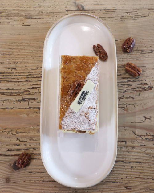 Mille-feuille vanille-pécan