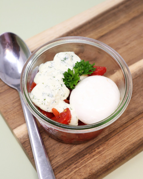 Bocal burrata et salsa de tomate 